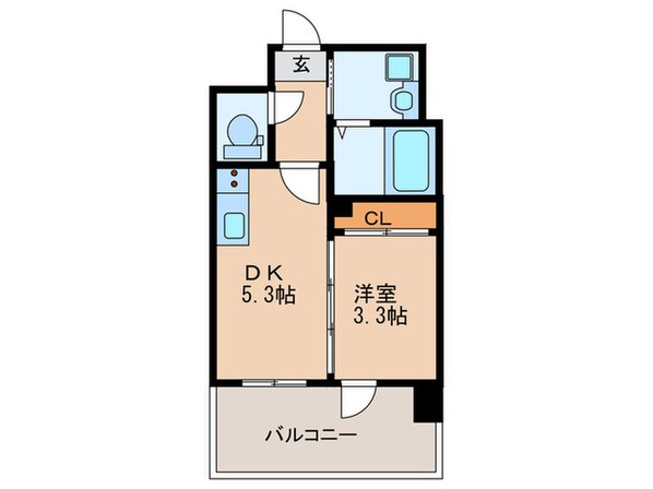 ｳﾞｨﾗｰｼﾞｭ天神南ｽﾄﾘｰﾄの物件間取画像